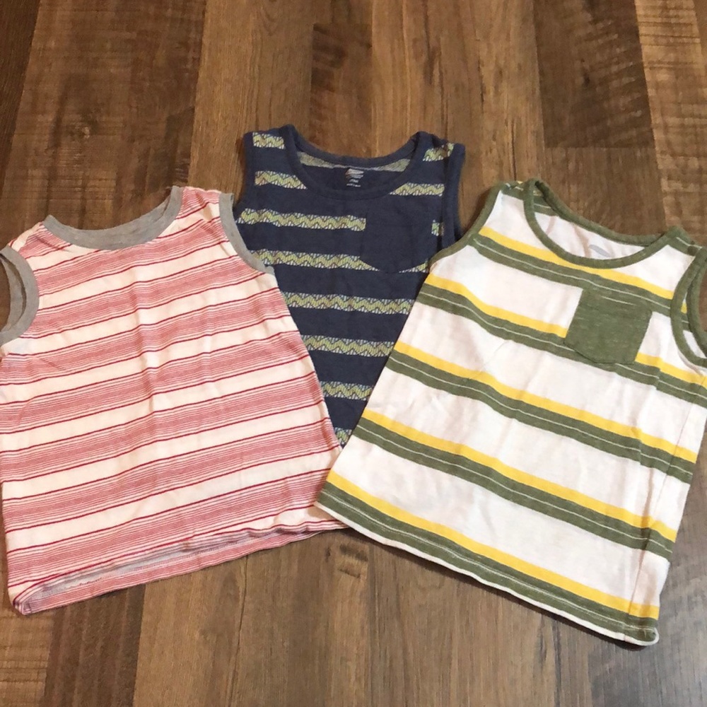 Lot of 3 Old Navy Boys Tank Tops Size 4